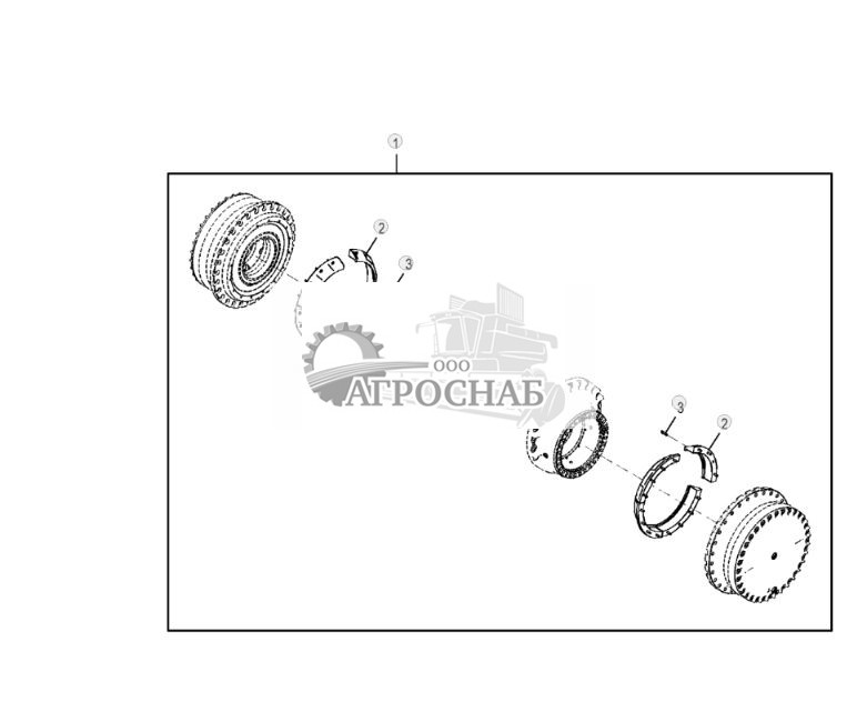 Комплект ограждений для защиты от попадания мусора, бортовые редукторы - ST789933 16.jpg